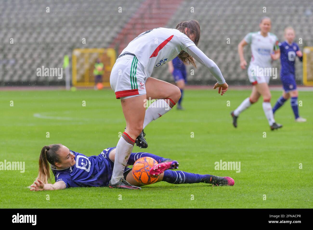 La Tessa Wullaert di Anderlecht ha ritratto in azione durante la partita tra le donne RSCA Anderlecht e le donne OHL, il 7° giorno dei play-off del su Foto Stock