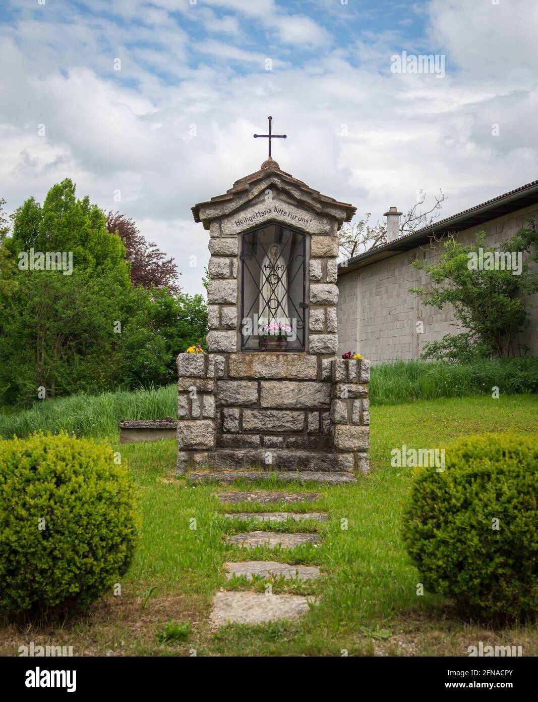 Marterl, traversata a Loising Municipal Wolfpassing, Mostviertel, Austria Foto Stock