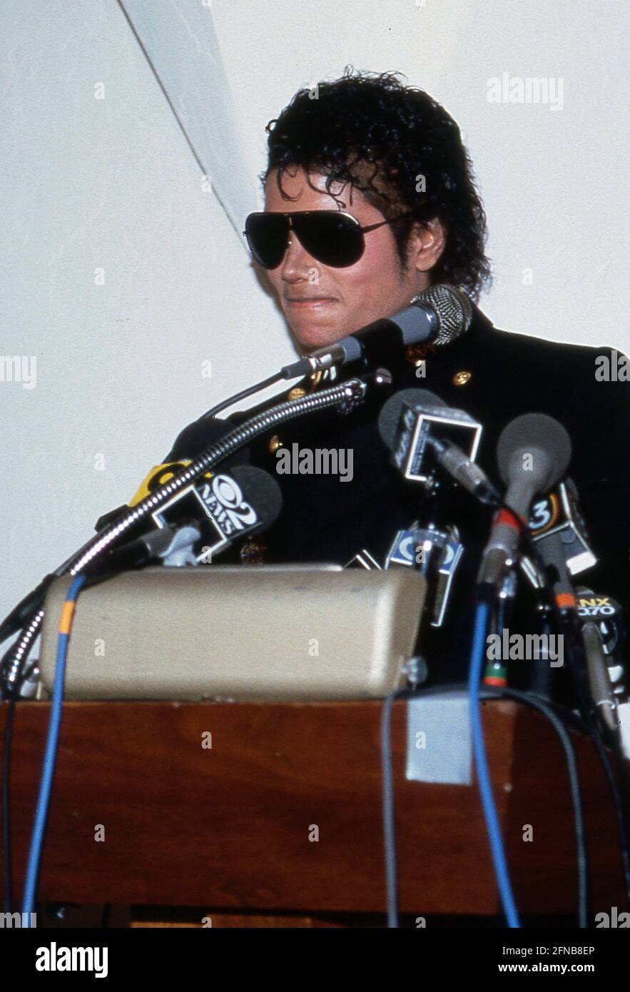 Michael Jackson 1984 Credit: Ralph Dominguez/MediaPunch Foto Stock