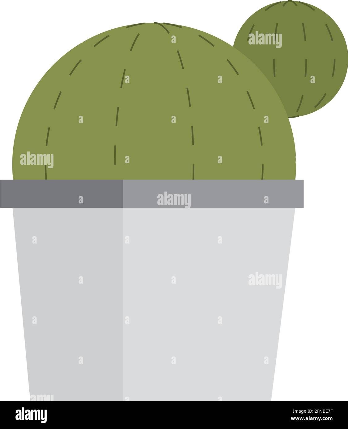 decorazione di cactus in vaso Illustrazione Vettoriale