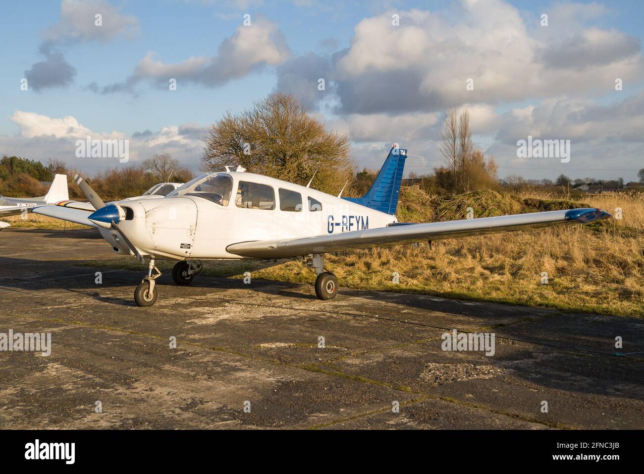 Un aereo a Sandtoft Airfield Foto Stock