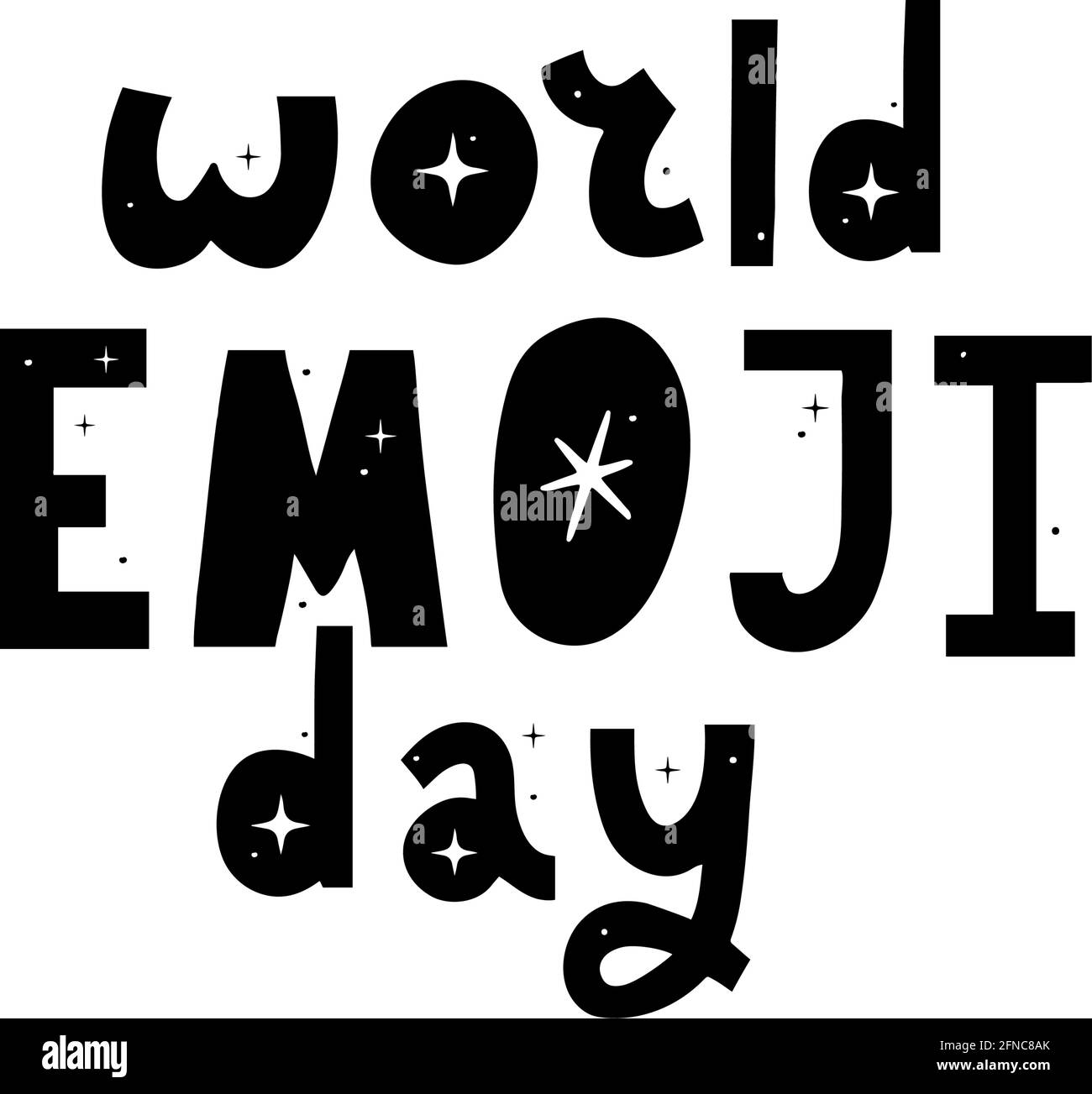 World Emoji Day Template Design vettoriale Illustrazione Vettoriale