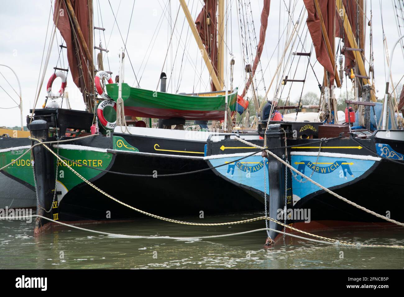 Chiatte fiume Blackwater Maldon Essex Foto Stock