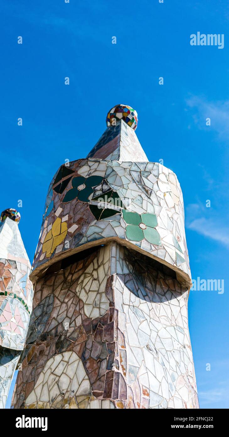 BARCELLONA, SPAGNA - immagini esterne di Casa Batlló Foto Stock