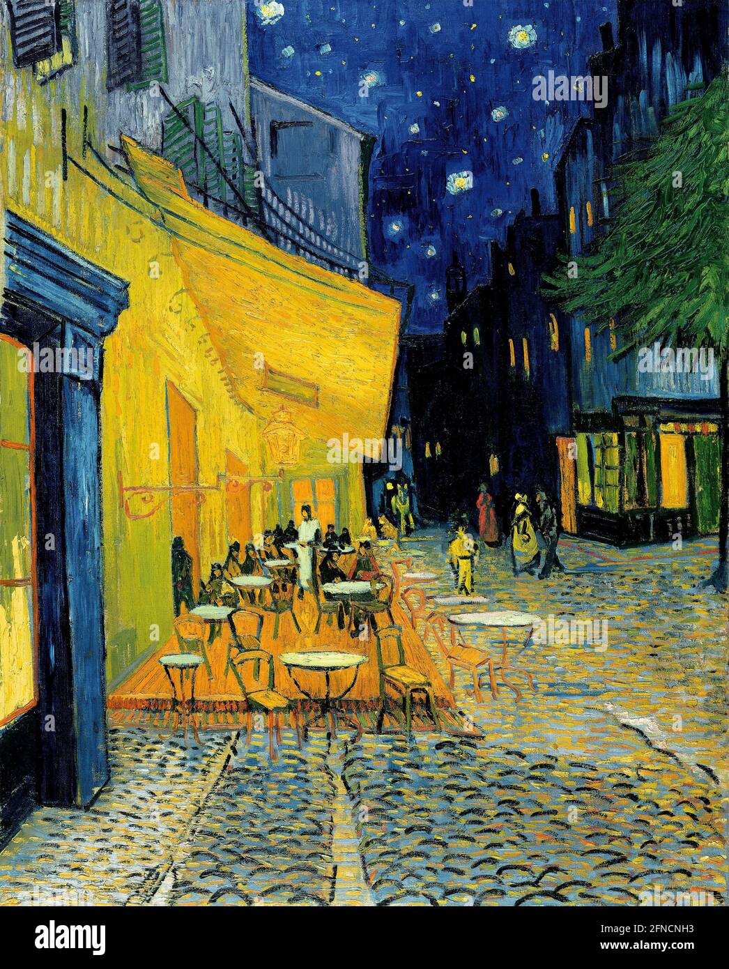 Vincent van Gogh 'Terrazza di un caffè di notte (Place du Forum)', olio su  tela, 1888 Foto stock - Alamy