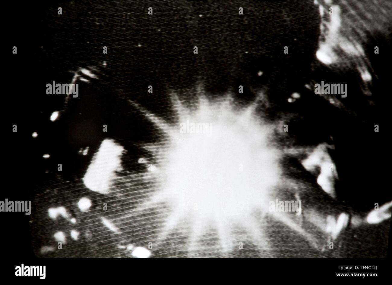 Arte per amor d'arte, forma astratta in bianco e nero per l'avventura trippy LSD Foto Stock