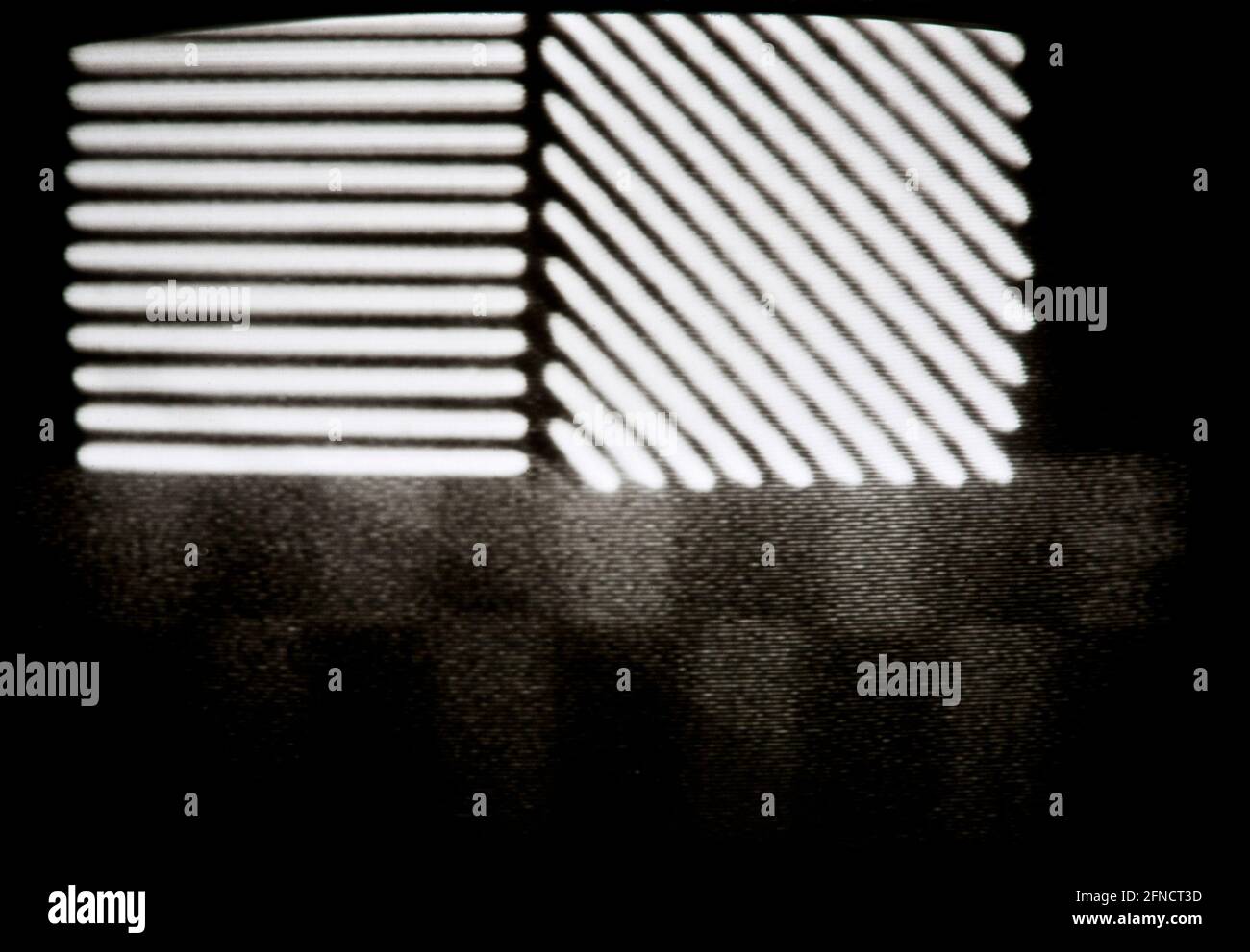 Arte per amor d'arte, forma astratta in bianco e nero per l'avventura trippy LSD Foto Stock