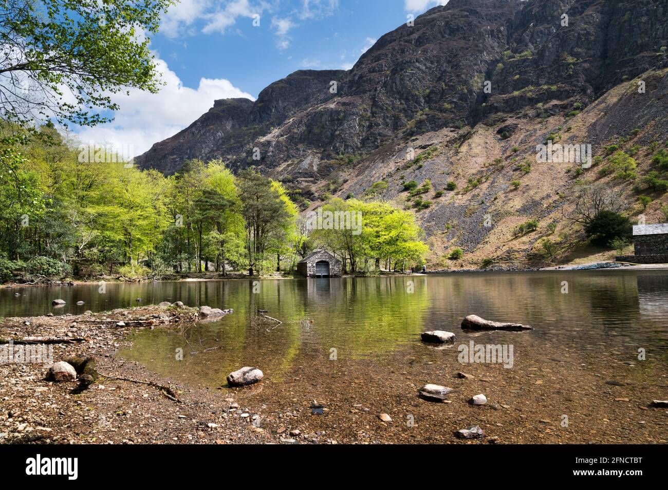 Primavera a Wast Water, Wasdale, Lake District National Park, Cumbria, Regno Unito Foto Stock