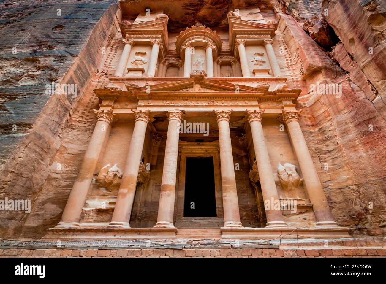 Il tesoro di Petra, Giordania. Foto Stock