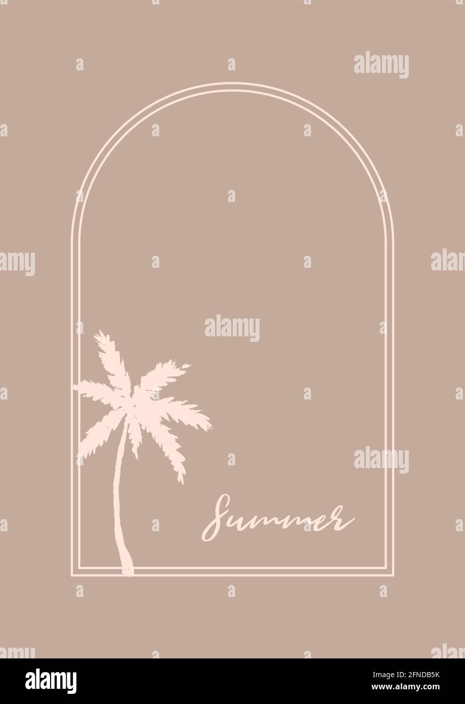 Design moderno estivo con palme disegnate a mano. Illustrazione vettoriale Illustrazione Vettoriale Design moderno estivo con palme disegnate a mano. Illustrazione vettoriale Illustrazione Vettoriale