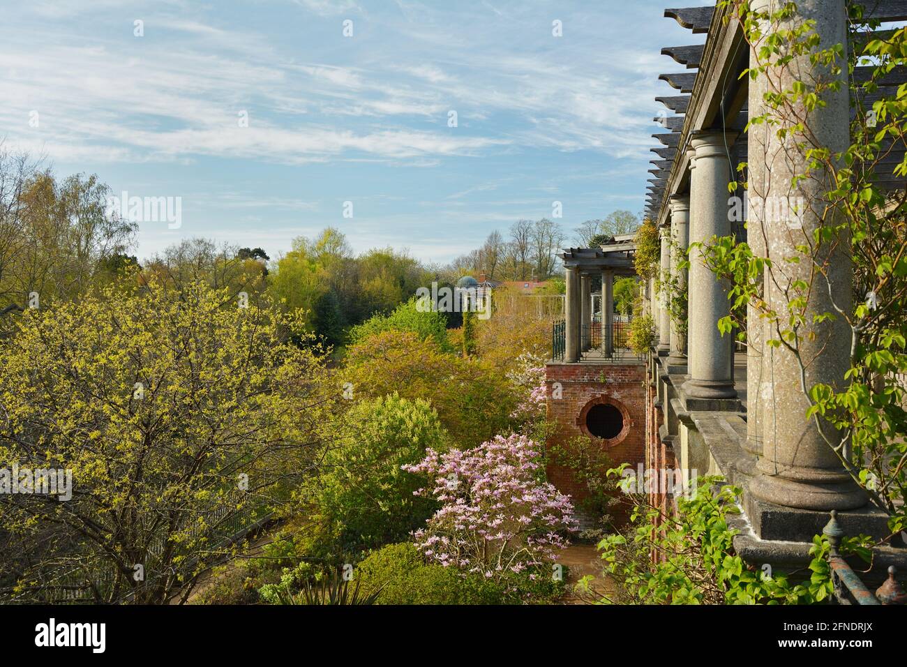 The Hill Garden and Pergola a Hampstead Heath, Londra, Regno Unito Foto Stock