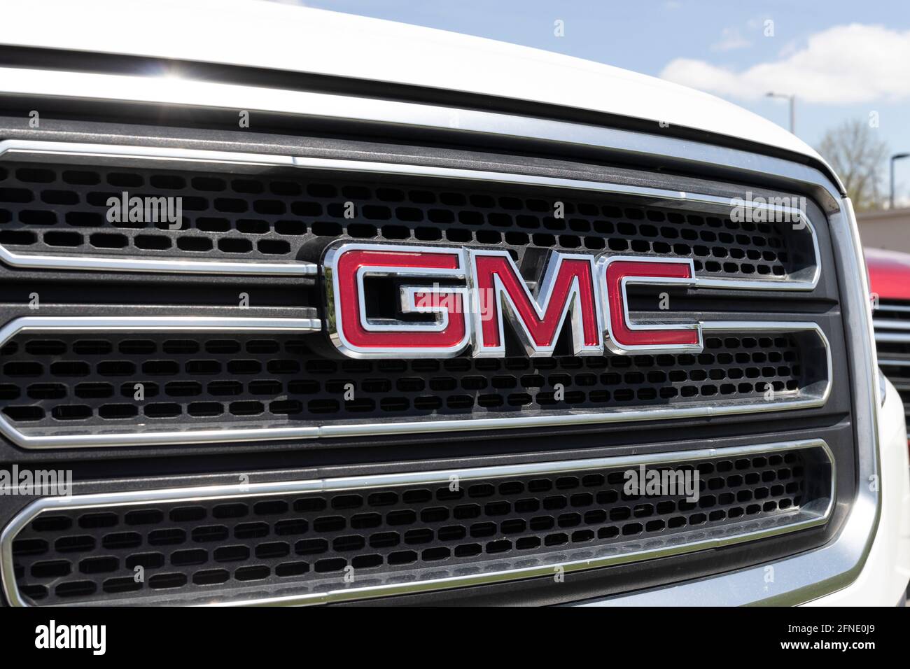 Kokomo - circa maggio 2021: GMC e Buick Truck e SUV concessionaria. GMC e Buick sono divisioni di GM. Foto Stock
