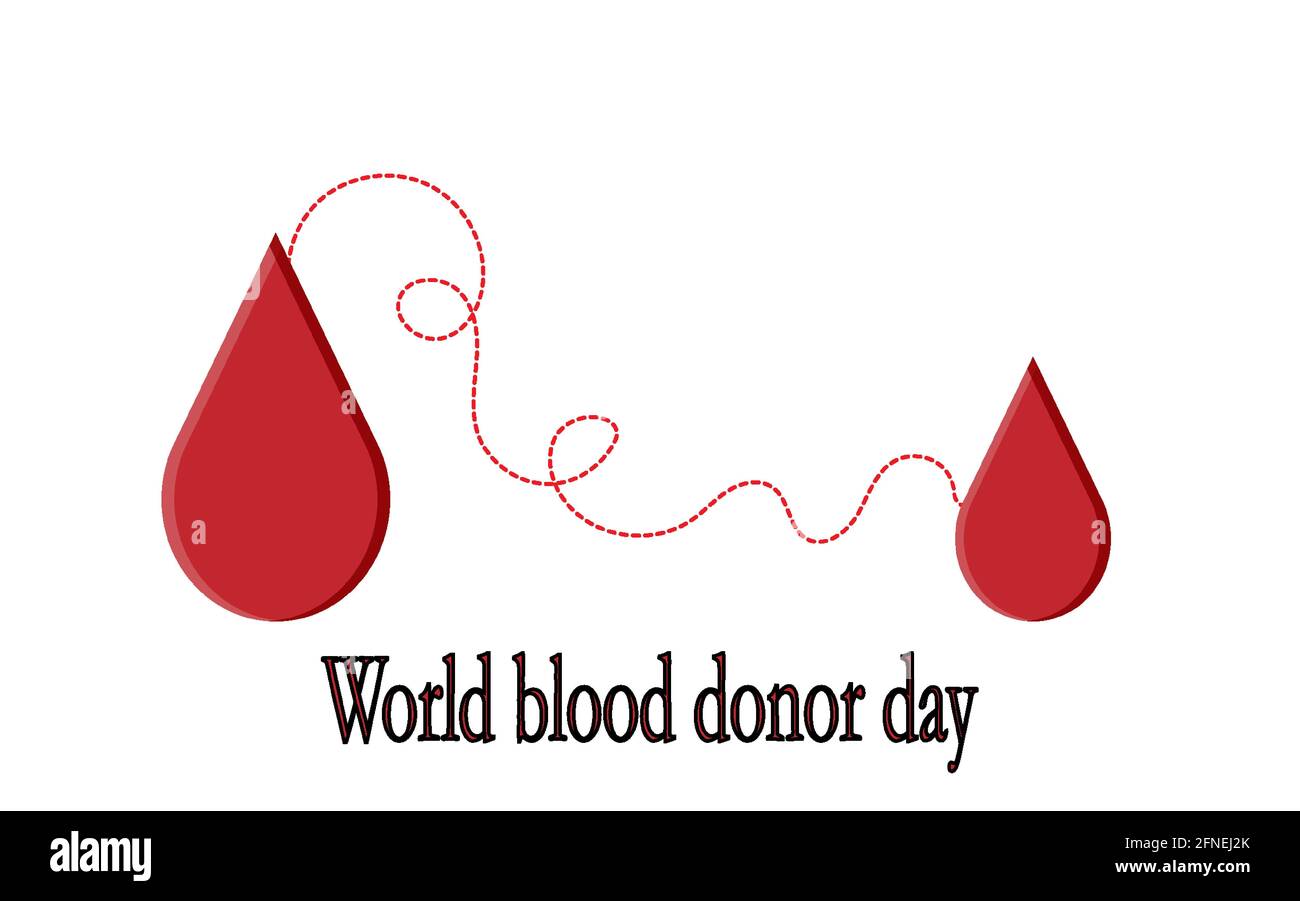 Donatore di sangue day.Saving life Illustrazione Vettoriale