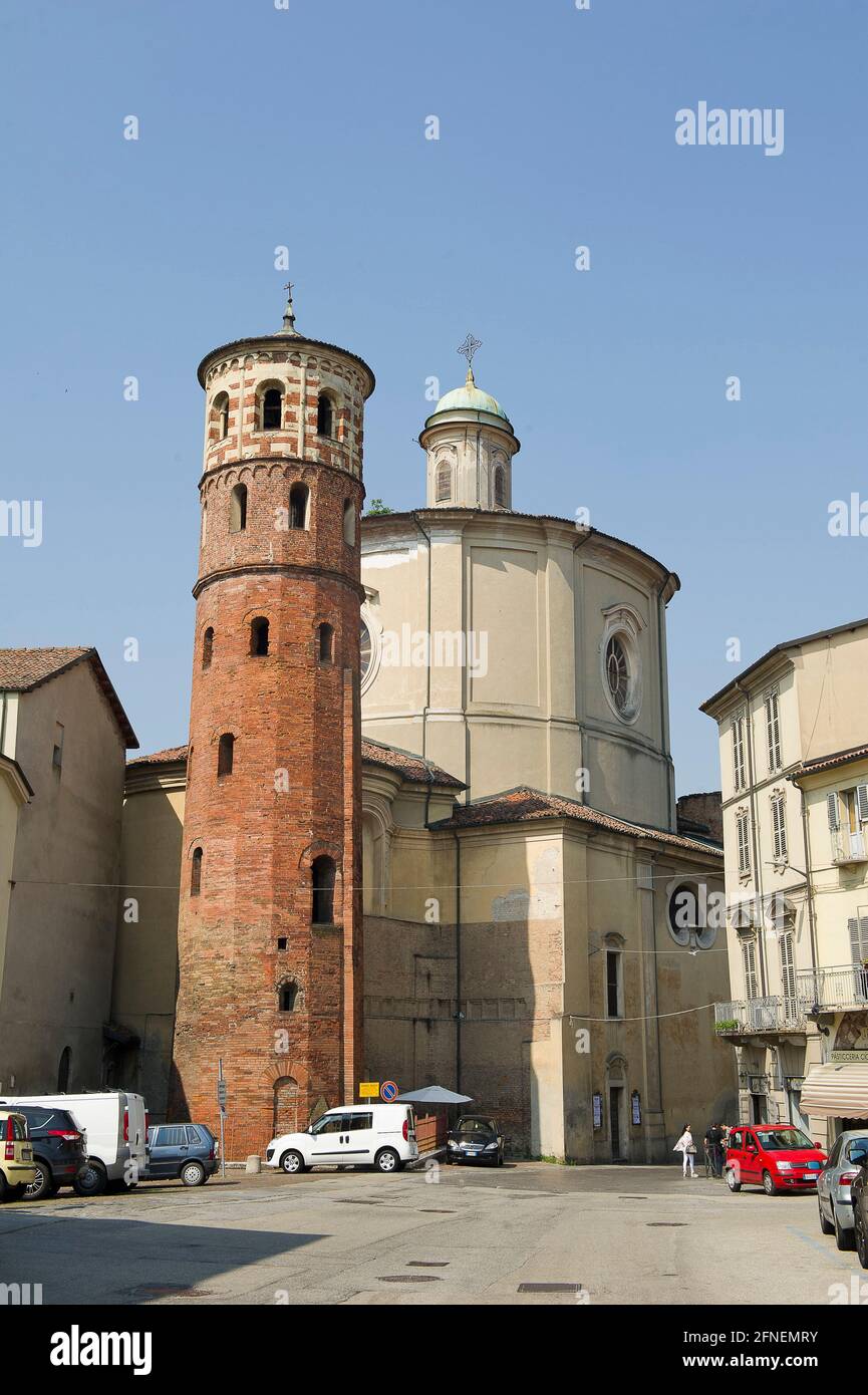 Europa, Italia, Piemonte, Asti, Torre Rossa, Foto Stock