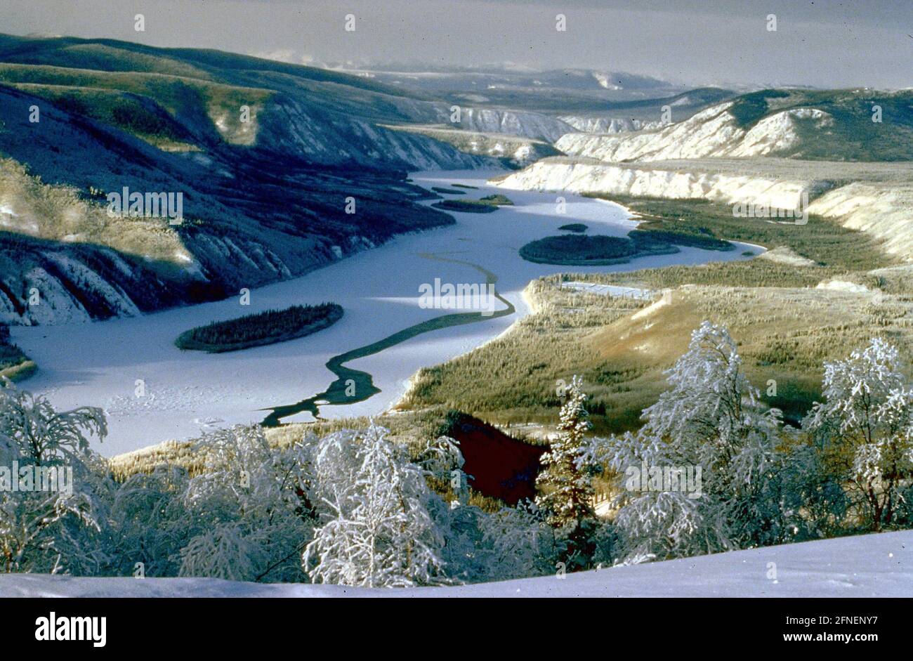 The Yukon Near Dawson City/Canada [traduzione automatica] Foto Stock