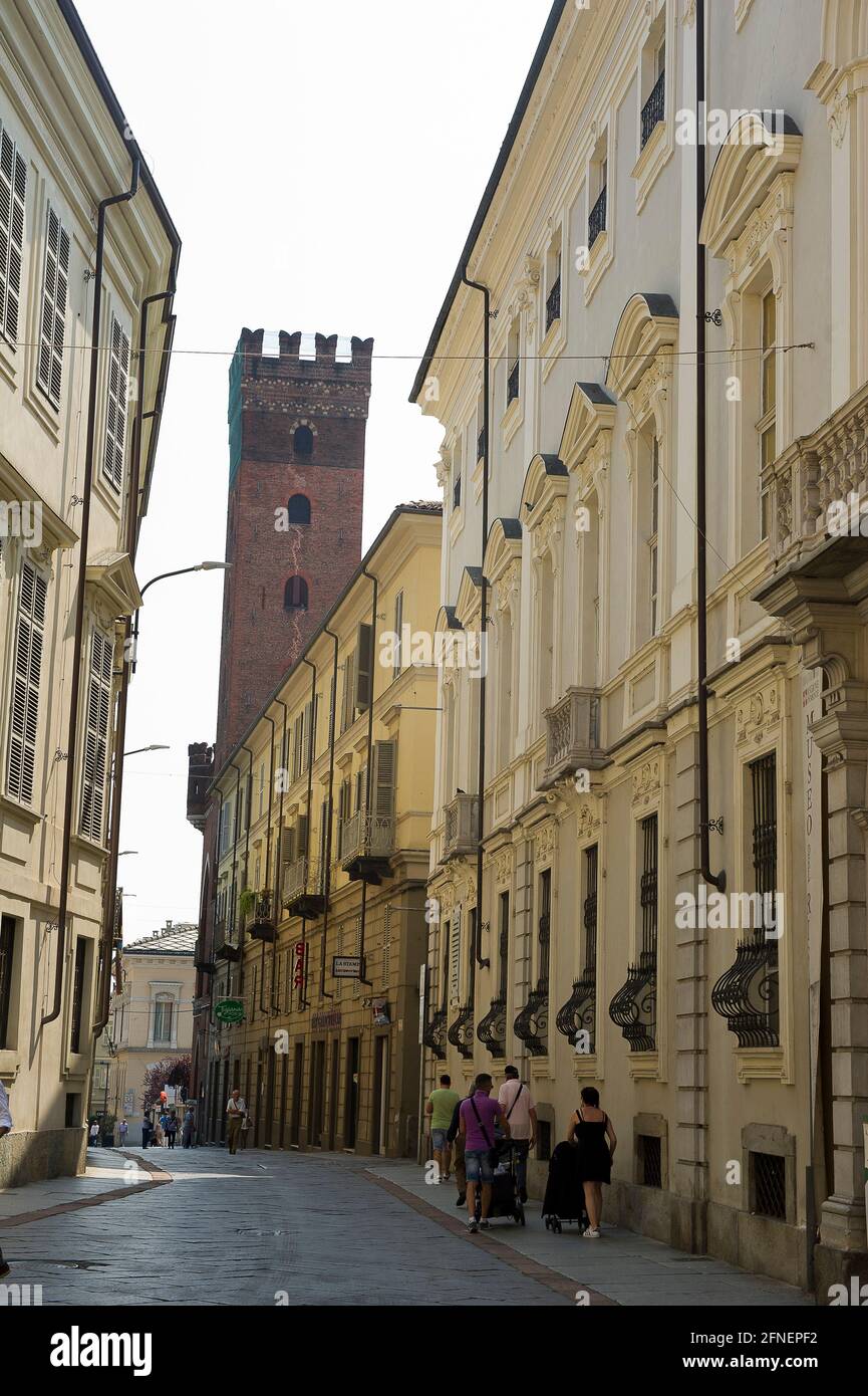 Italia, Europa, Piemonte, Asti, Torre dei Comentini Foto Stock