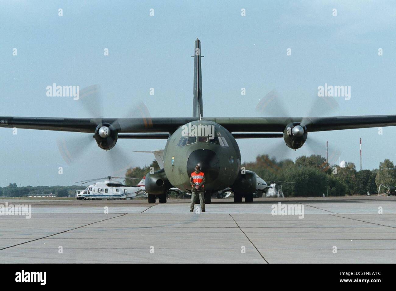 Transall C-160, aereo di trasporto dell'aeronautica, parte militare Berlino-aeroporto di Tegel. [traduzione automatizzata] Foto Stock