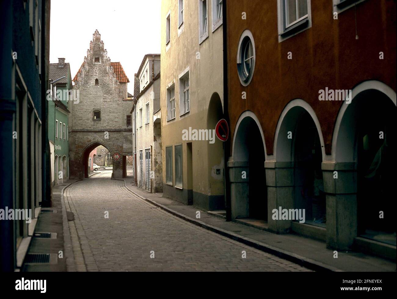 Baker's gate in Landsberg am Lech dal 13 ° / 14 ° secolo. [traduzione automatizzata] Foto Stock
