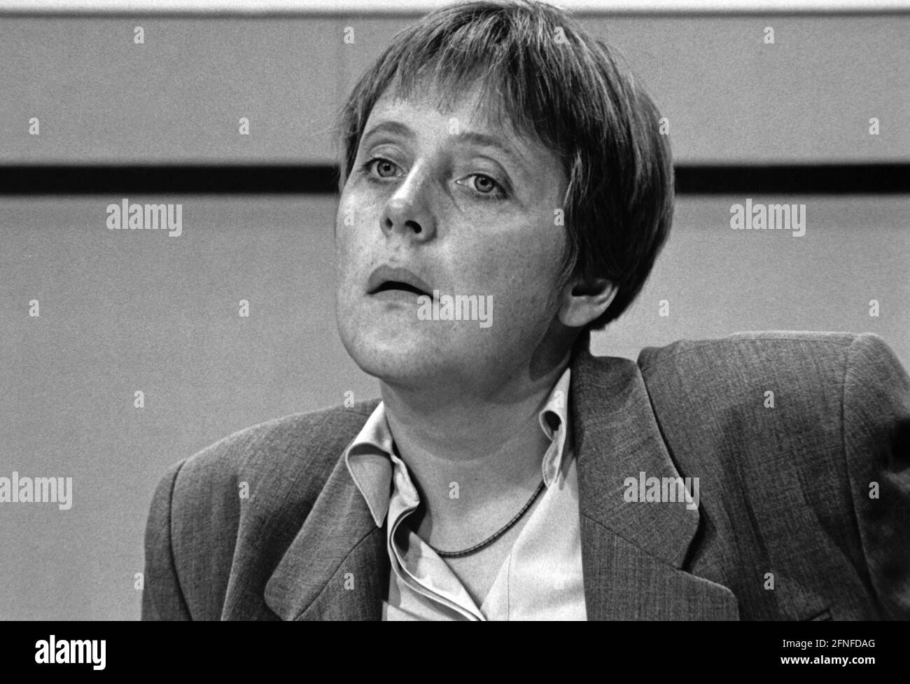 Ministro federale delle donne Angela Merkel alla conferenza del partito federale della CDU alla CPI di Berlino. [traduzione automatizzata] Foto Stock