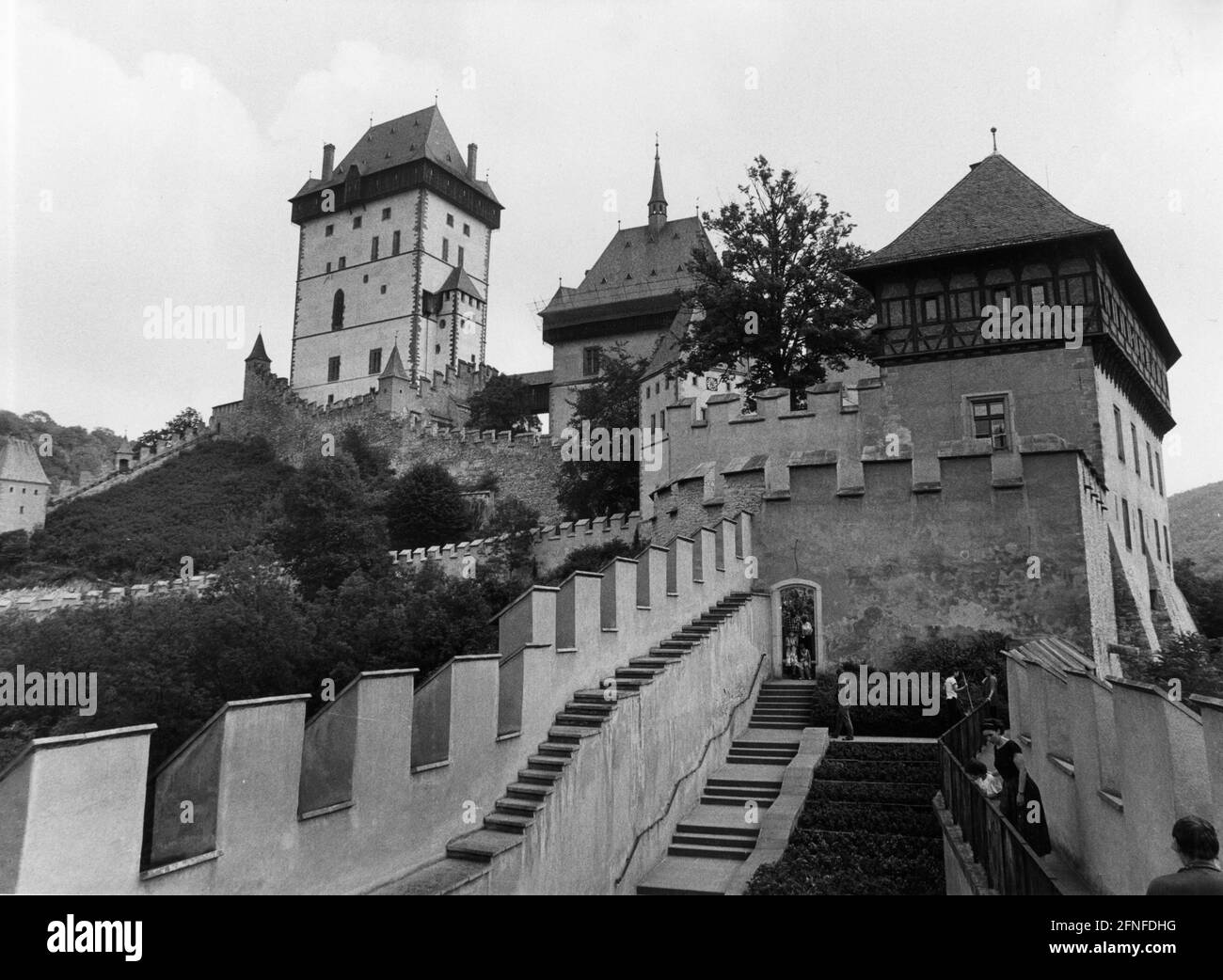 Scale per il castello di Karlstein. [traduzione automatizzata] Foto Stock