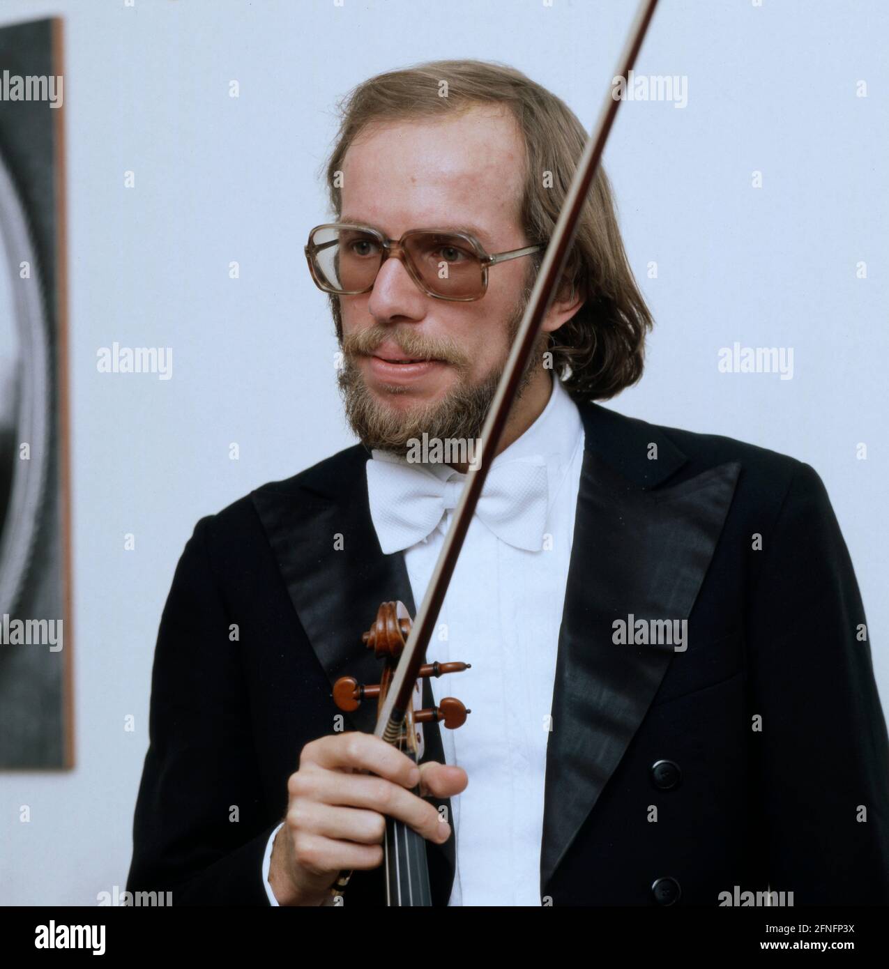Gidon Kremer, violinista lettischer, Ritratto circa 1985. Gidon Kremer, violinista lettone, ritratto del 1985 circa. Foto Stock
