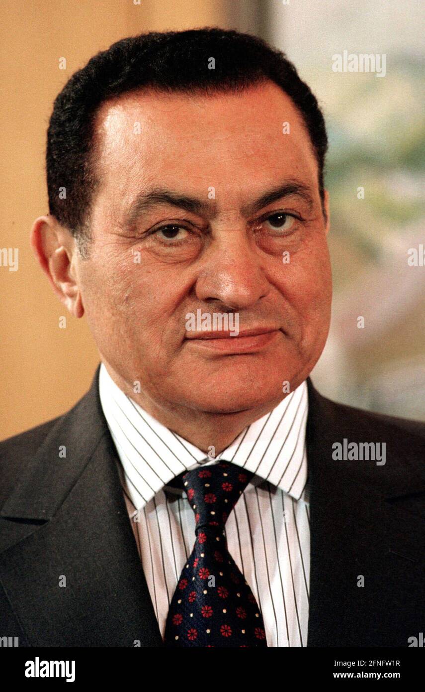 Hosni MUBARAK , presidente d'Egitto , maggio 1997 [traduzione automatizzata] Foto Stock