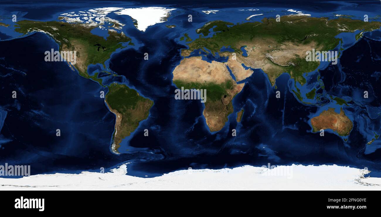 TERRA - 2013 - questa spettacolare immagine è l'immagine a colori più dettagliata di tutta la Terra fino ad oggi. Utilizzando una raccolta di observa satellitari Foto Stock