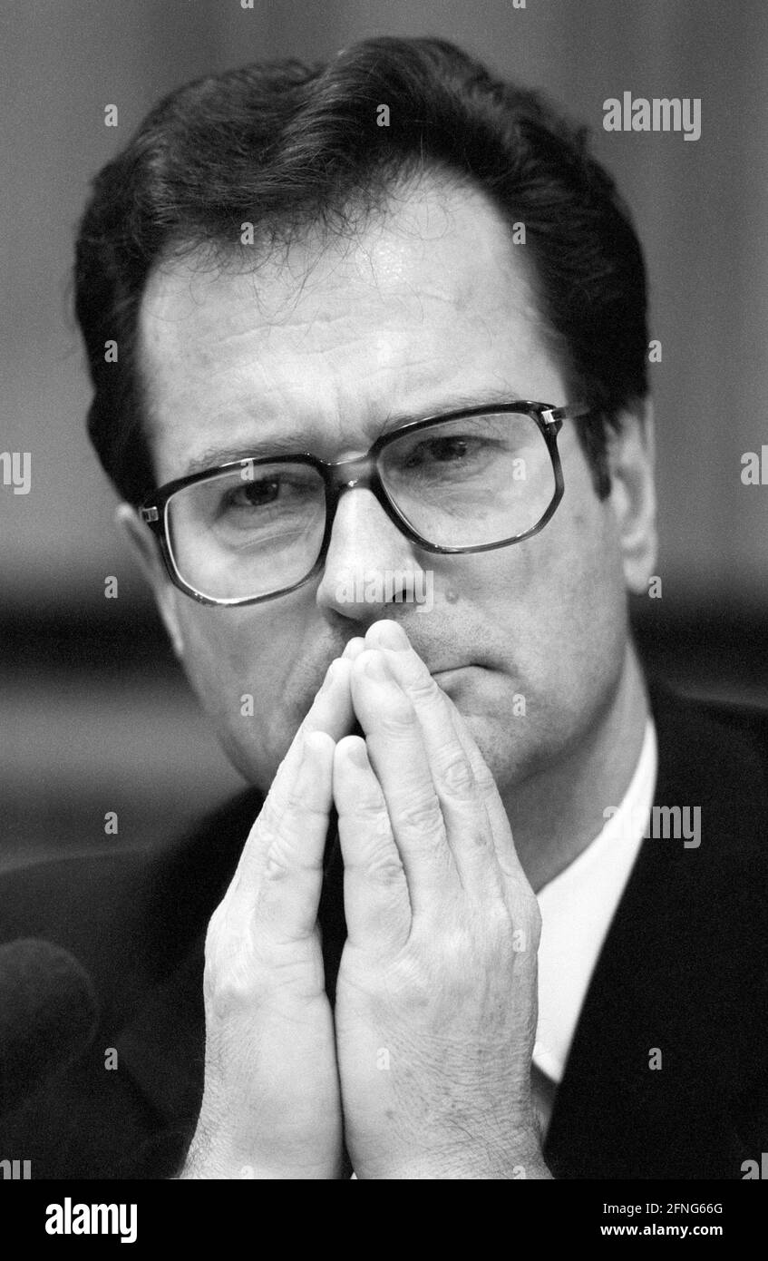 Klaus KINKEL , FDP , Ministro federale degli affari esteri , gennaio 1993 [traduzione automatizzata] Foto Stock