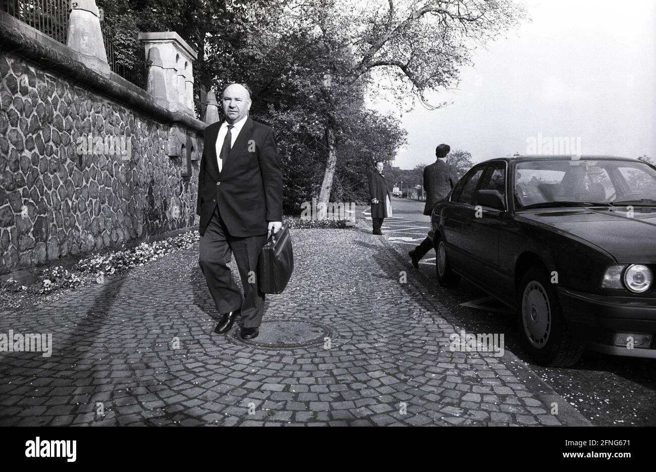 Germania, Bonn, 27.04.1989. Archivio n.: 04-10-13 Bundestag dibattito: Proposta di risoluzione sulla dichiarazione del governo federale sul futuro lavoro governativo Foto: Ministro federale dell'agricoltura Ignaz KIECHLE [traduzione automatizzata] Foto Stock