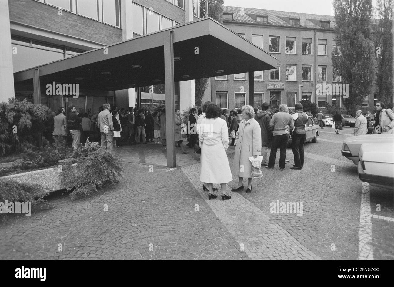 I dipendenti protestano contro la chiusura dello stabilimento di Agfa a Monaco. [traduzione automatizzata] Foto Stock