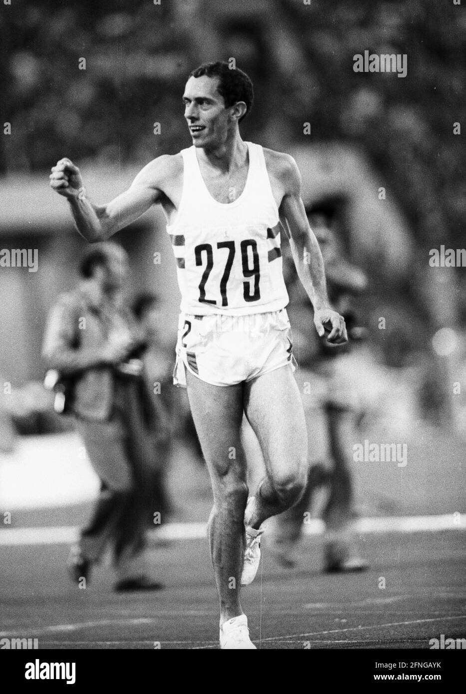 Olimpiadi Mosca 1980 Vincitore 800 m RUN Steve Ovett (Inghilterra) 26.07.1980 Nessun rilascio di modello ! [traduzione automatizzata] Foto Stock