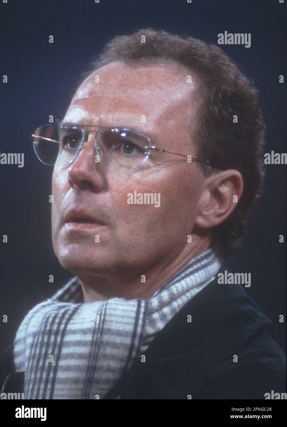 FC Bayern München - Borussia Dortmund 0:0/20.03.1994. Pullman Franz Beckenbauer (FC Bayern München). [traduzione automatizzata] Foto Stock