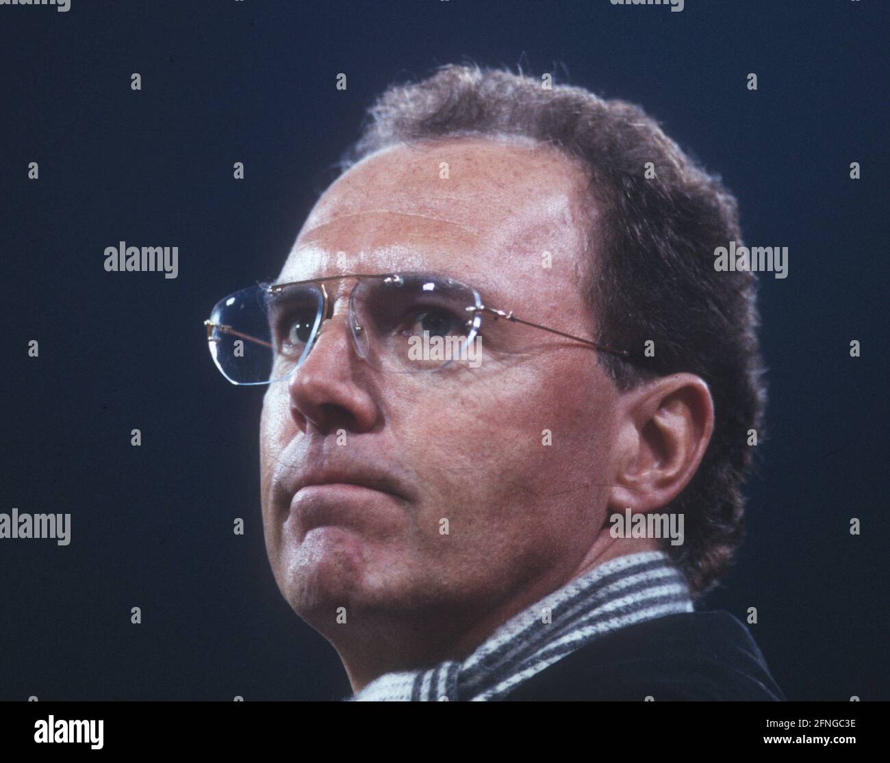 FC Bayern München - Borussia Dortmund 0:0/20.03.1994. Pullman Franz Beckenbauer (FC Bayern München). [traduzione automatizzata] Foto Stock