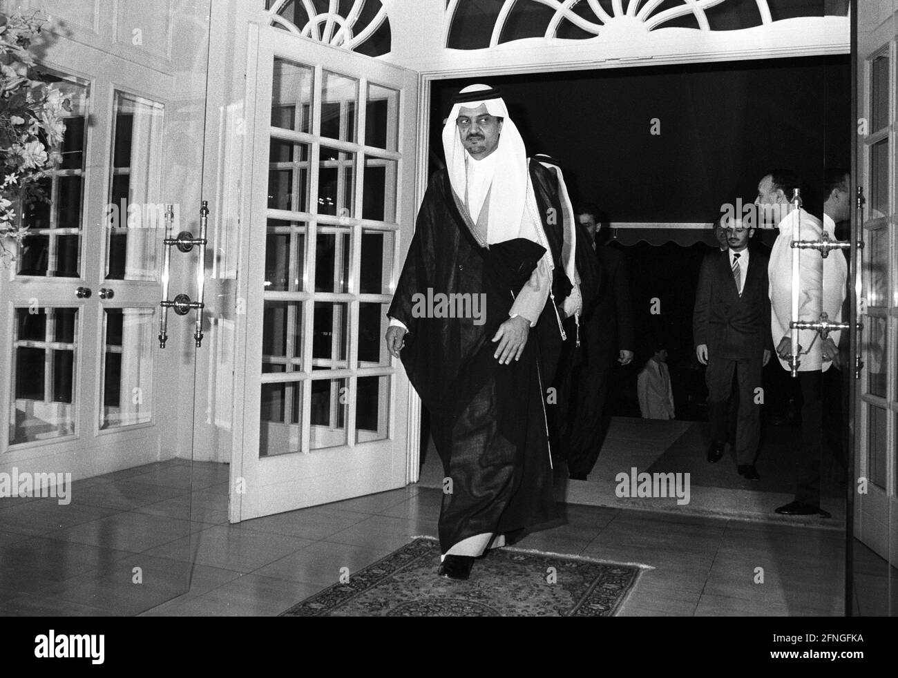 Germania, Bonn, 10.10.1990 Archivio n.: 20-69-03 Visita del ministro degli Esteri Saudita Principe Faisal Foto: Prince Faisal [traduzione automatizzata] Foto Stock