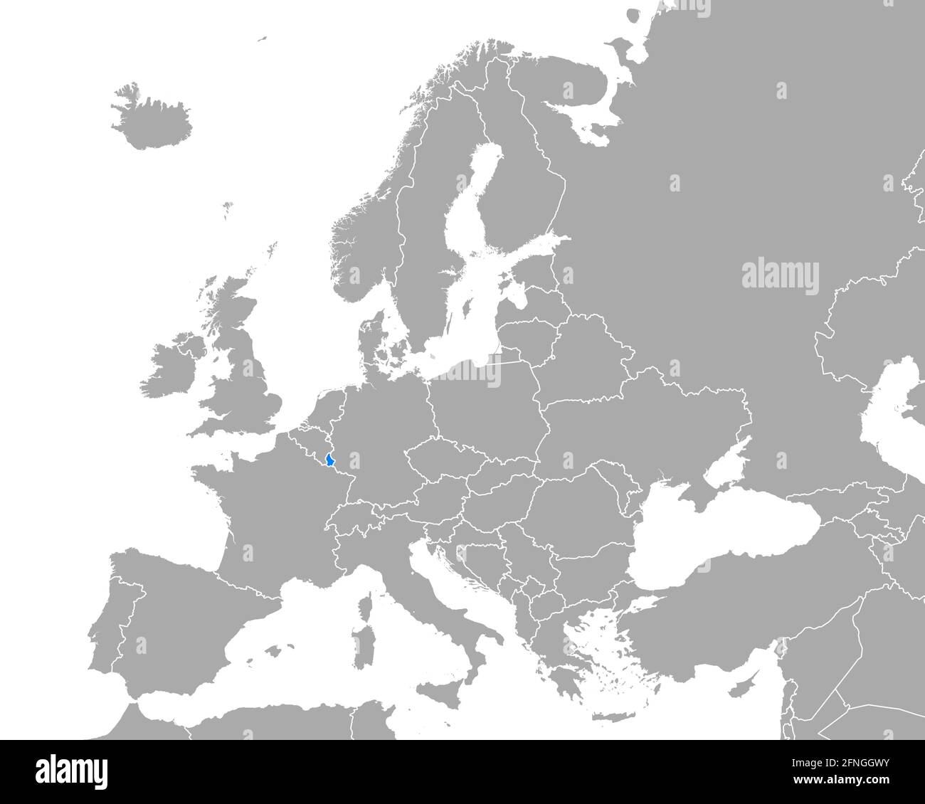 Mappa di Lussemburgo in Europa Foto stock - Alamy