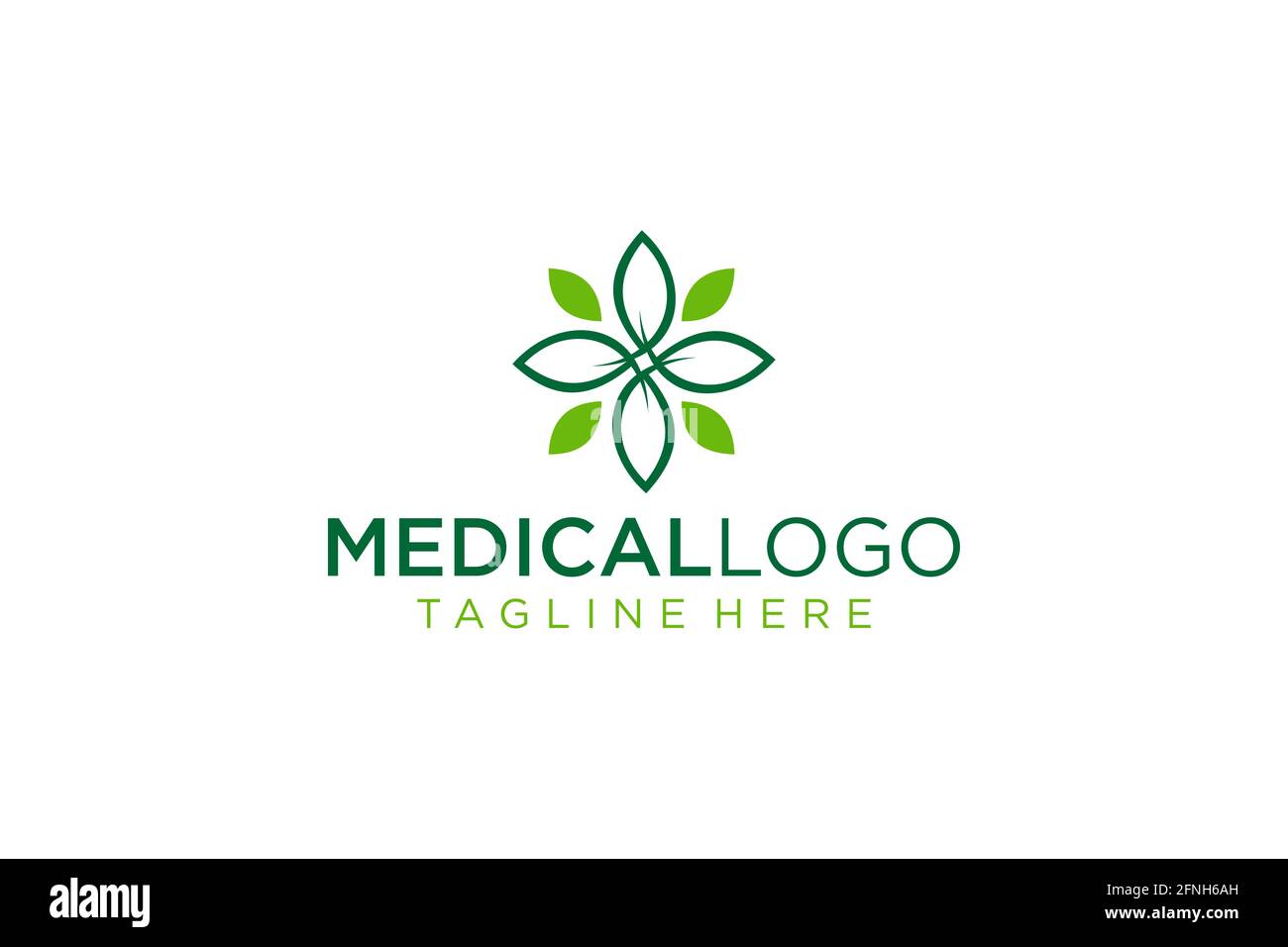 Modello di disegno del logo della farmacia medica.- vettore. Illustrazione Vettoriale