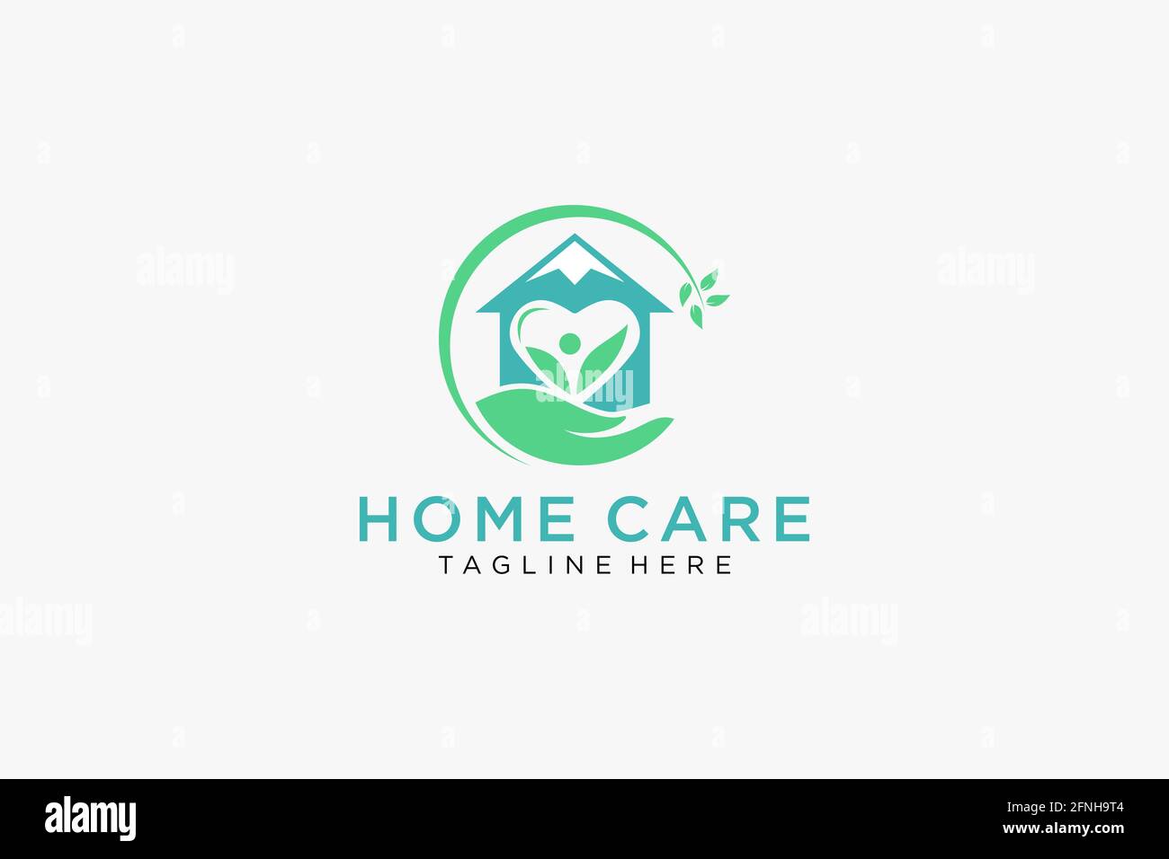 Logo astratto. Design minimalista con logo. Logo creativo. Bella e semplice. Illustrazione Vettoriale