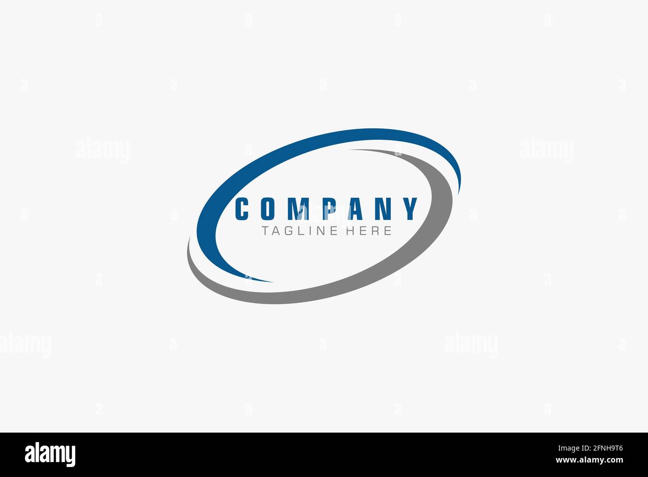 Logo astratto. Design minimalista con logo. Logo creativo. Bella e semplice. Illustrazione Vettoriale