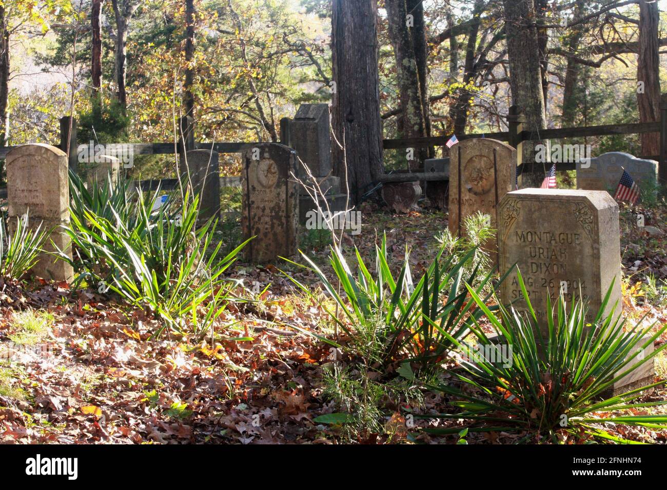 Dixon Family Cemetery a Gladstone, Virginia, USA Foto Stock