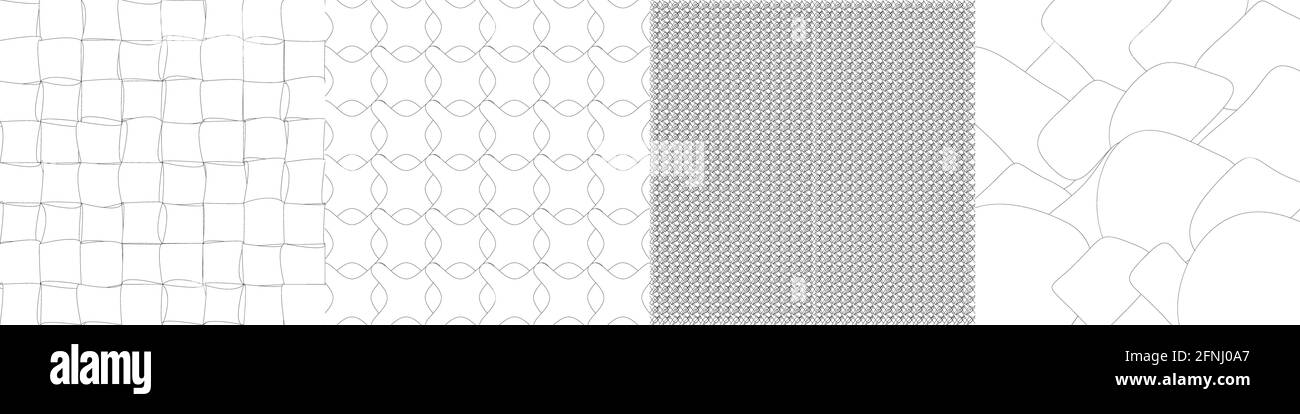 Ripetitivo motivo geometrico in bianco e nero, sfondo, texture: Illustrazione vettoriale di Stock, grafica clip-art Illustrazione Vettoriale