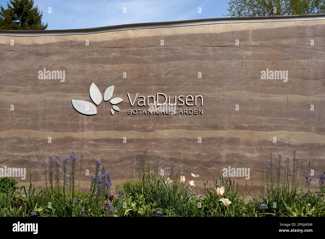Centro visitatori presso il giardino botanico VanDusen di Vancouver, British Columbia, Canada Foto Stock