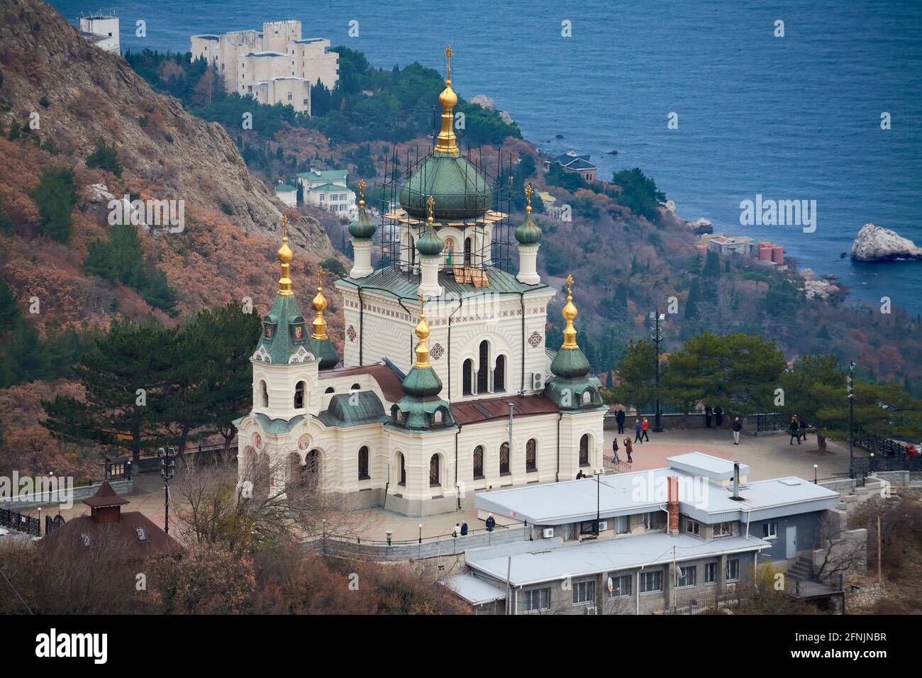 Chiesa della Risurrezione di Cristo in Foros in Crimea. Foto Stock