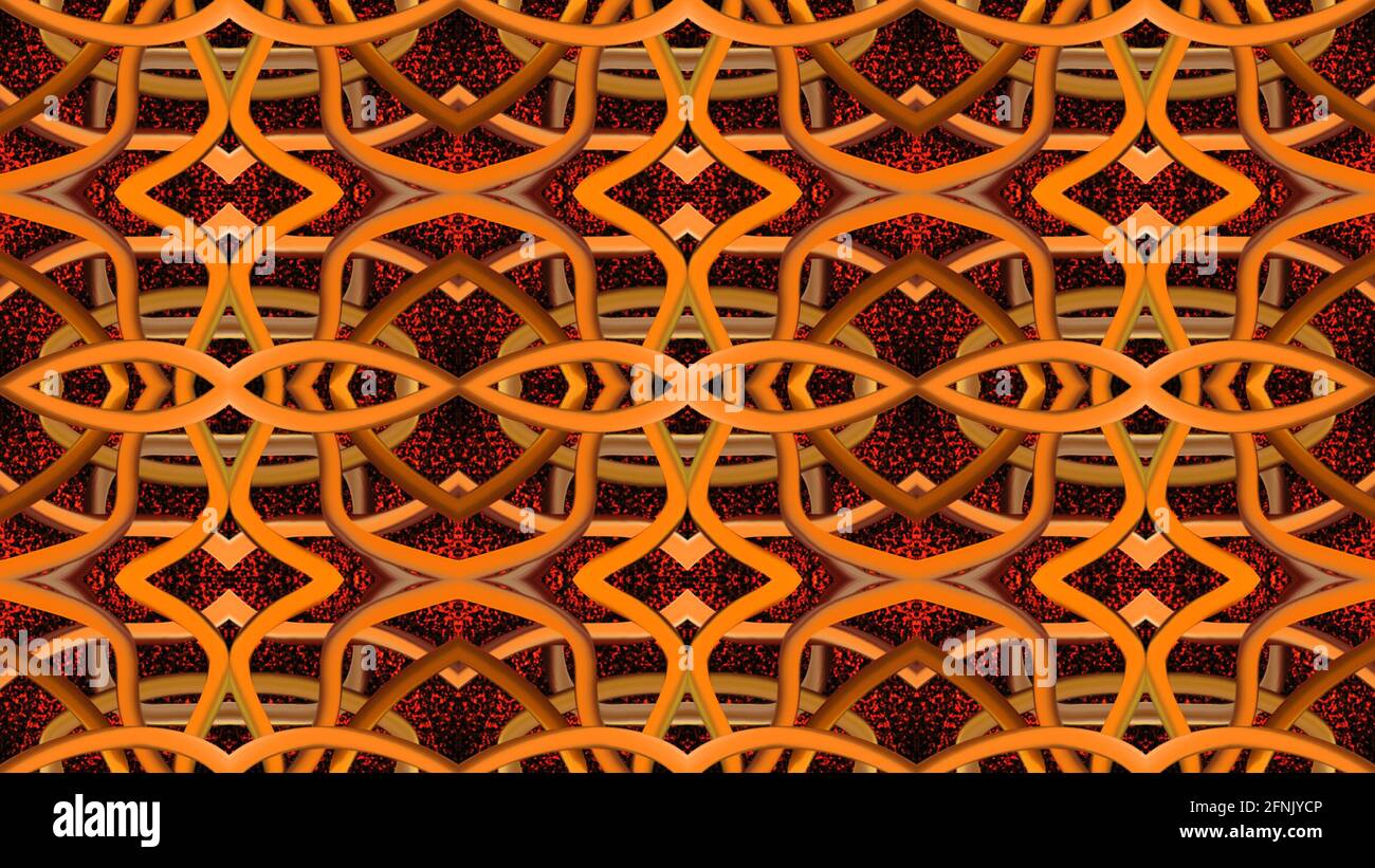 Sfondo astratto arancione. Motivo senza giunture astratto per sfondo, sfondo, banner, modello, illustrazione, tessuti e altri disegni. Vernice. Marrone. Foto Stock