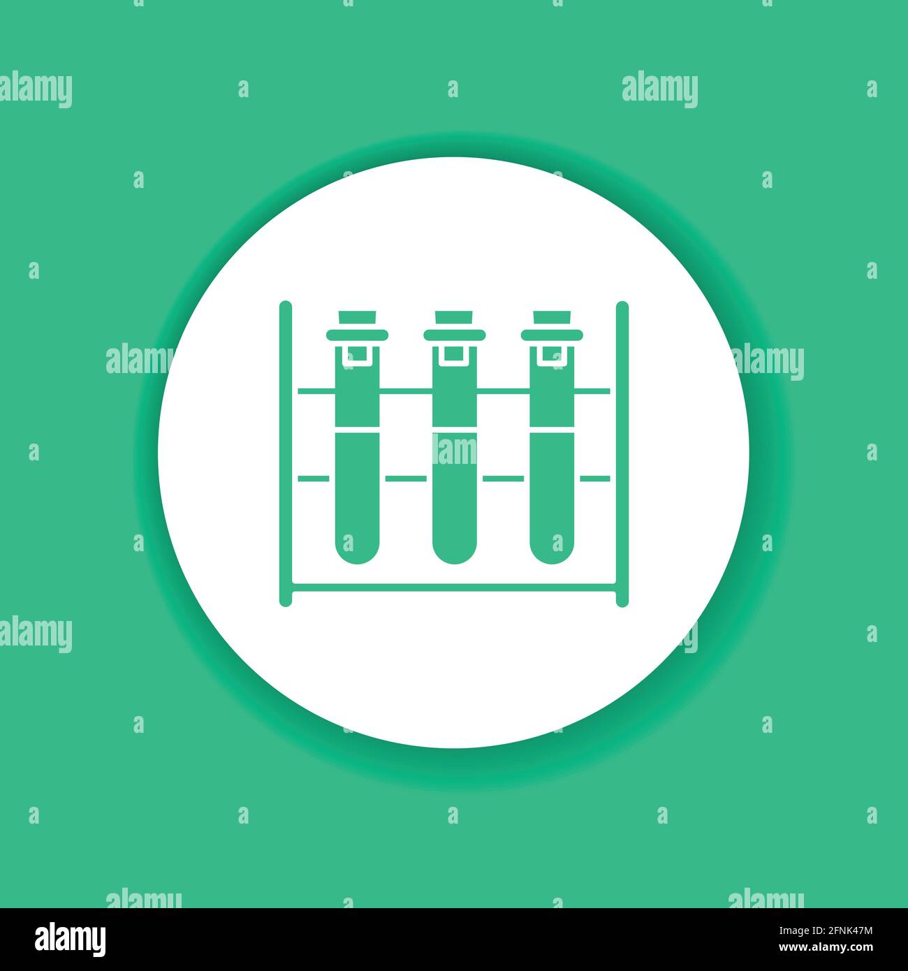 Icona glifo di colore del test immunologico del sangue. Concetto medico e scientifico. Diagnostica di laboratorio. Pittogramma per Web, app mobile, promo. Illustrazione Vettoriale