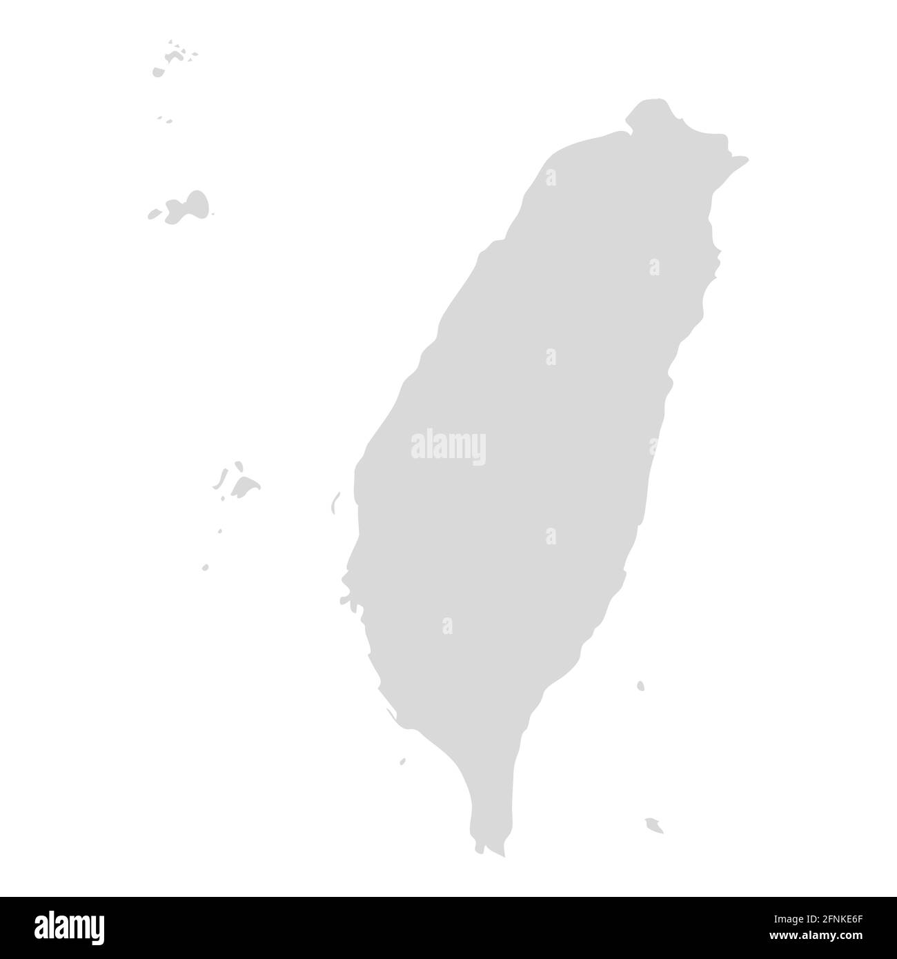 Icona della mappa vettoriale di Taiwan. Illustrazione della regione dell'isola della mappa del paese di Taiwan Illustrazione Vettoriale