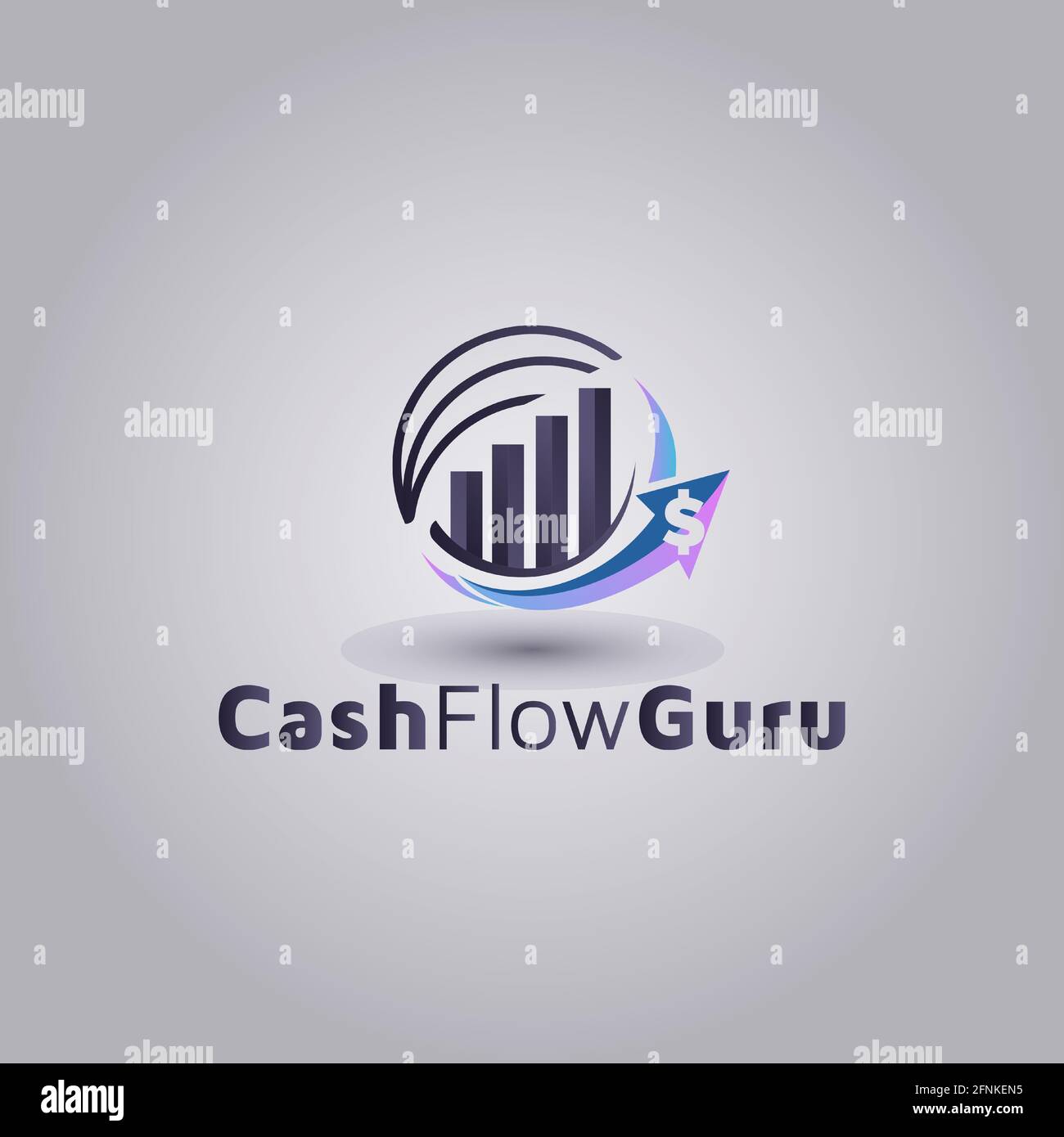 I logo sono basati su vettori e sono integrati nel software Illustrator. È completamente modificabile e scalabile senza perdere la risoluzione. Migliorare la visibilità e ottenere un p Illustrazione Vettoriale