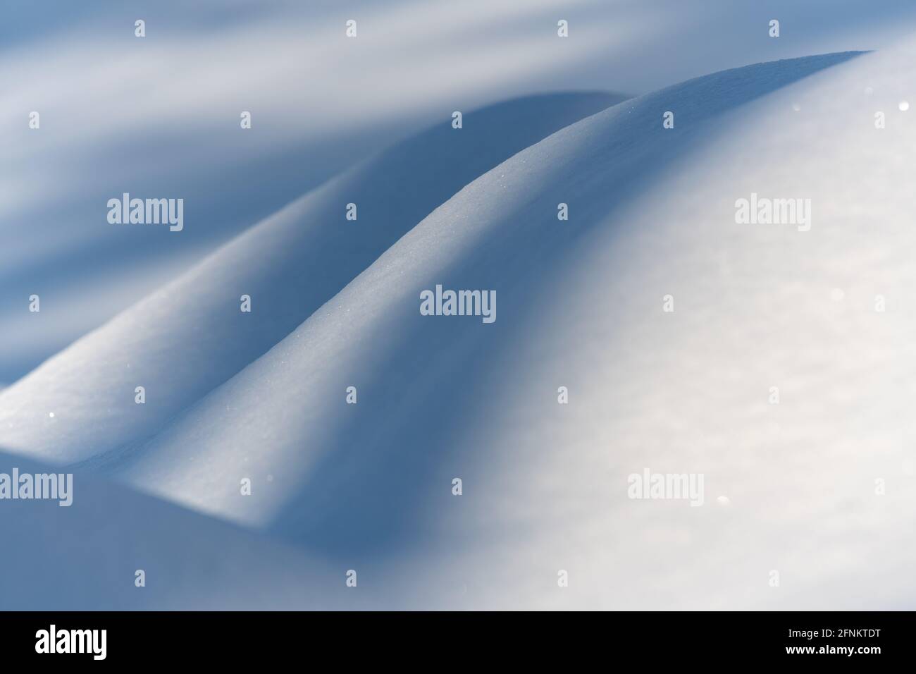 Modelli di neve astratti, Alaska Foto Stock