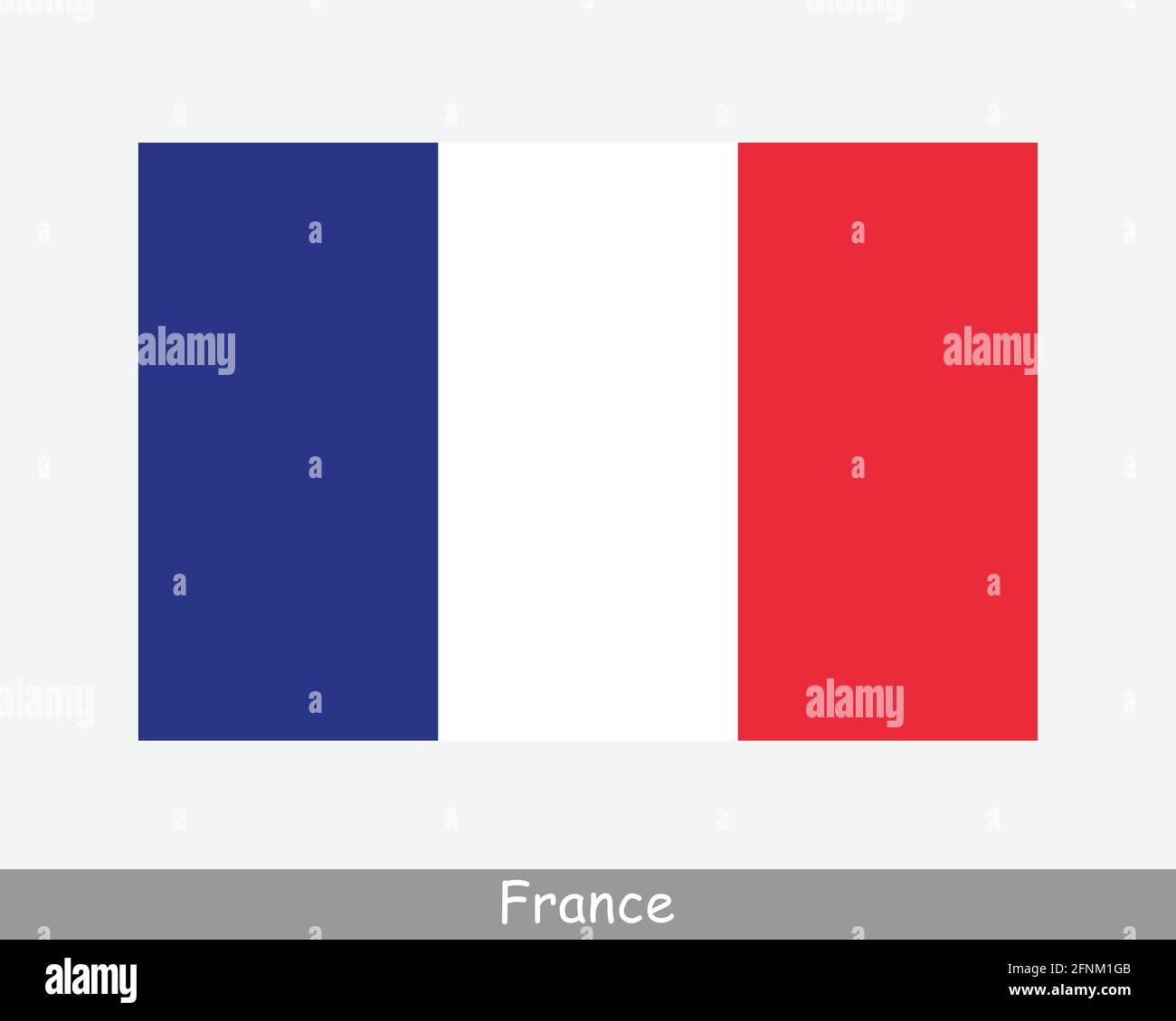 Bandiera nazionale della Francia. Bandiera francese. Banner dettagliato della Repubblica francese. File di taglio dell'illustrazione del vettore EPS Illustrazione Vettoriale