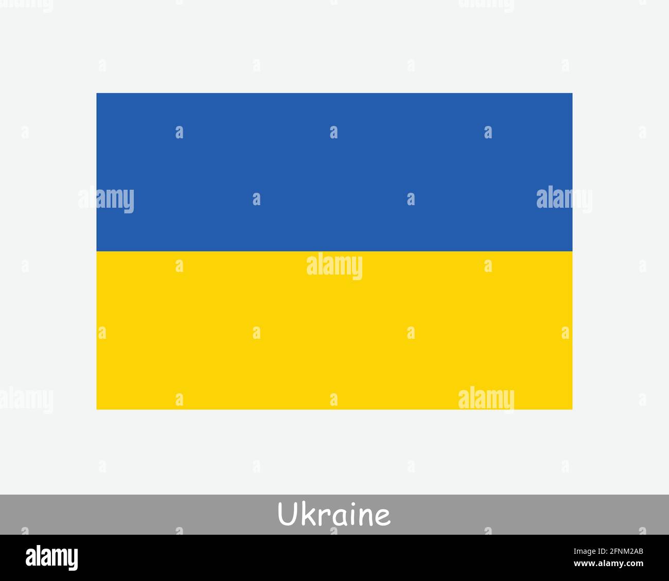Bandiera nazionale dell'Ucraina. Banner dettagliato bandiera Ucraina. File di taglio dell'illustrazione del vettore EPS Illustrazione Vettoriale