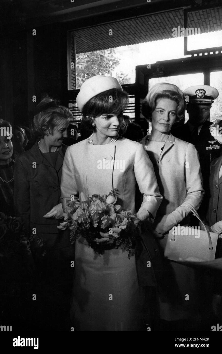 Kennedy, Jacqueline, 28.7.1929 - 19.5.1994, First Lady, 1961-1963, Mezza lunghezza, 1960, Bouvier, DIRITTI-AGGIUNTIVI-CLEARANCE-INFO-NON-DISPONIBILE Foto Stock